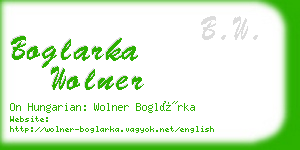 boglarka wolner business card